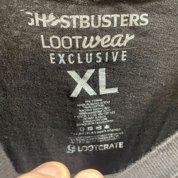Ghostbusters Shirt Mens Extra Large Black Lootwear Exclusive Lootcrate Logo Crew - Picture 5 of 7